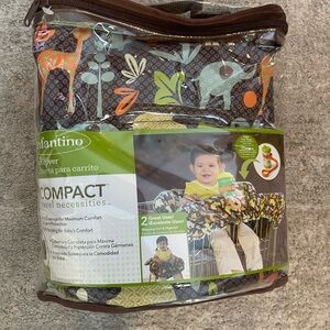 Infantino Multicolor Animal Print Cart Cover